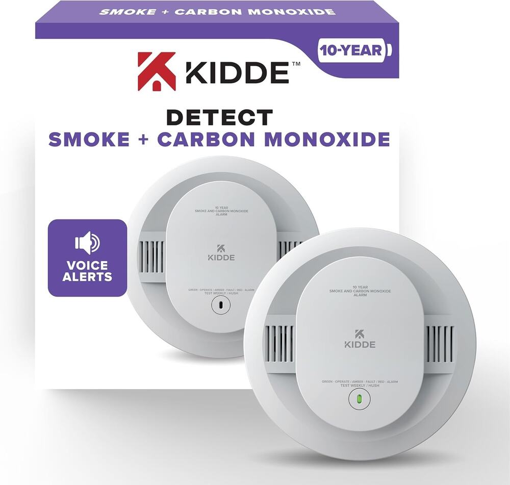 Kidde And Carbon Monoxide Detector, 10-Year Battery Powered, With Voice-1 Pack